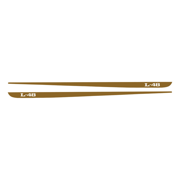 C3 1968-1982 Corvette Hood Stripe Decals - Pair L-48