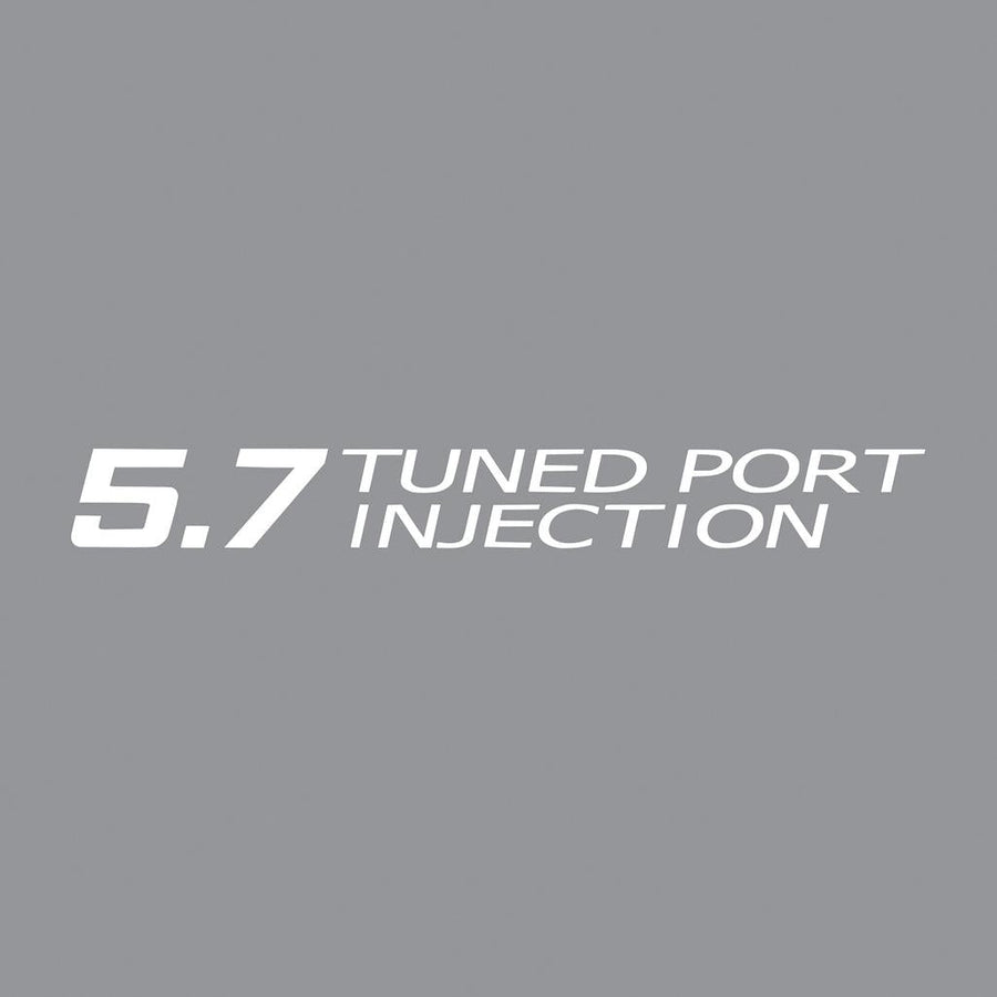 1985-1991 Corvette C4 Tuned Port Injection Decal - Gloss White
