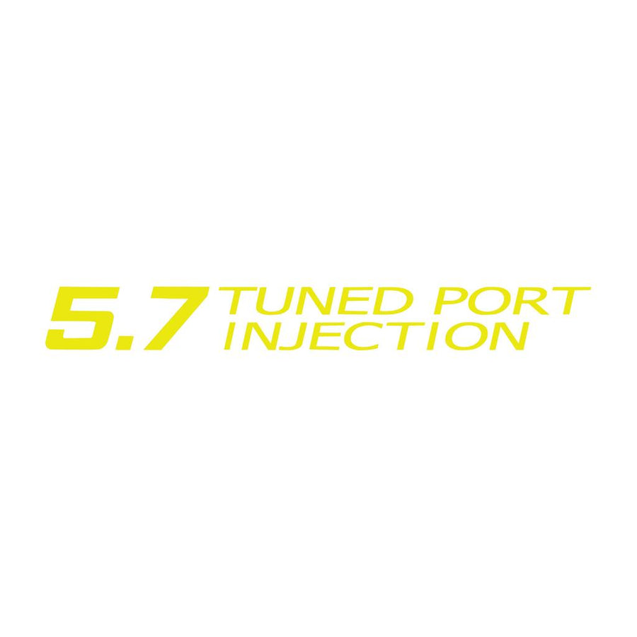 1985-1991 Corvette C4 Tuned Port Injection Decal - Gloss Yellow