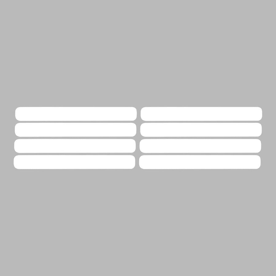 1991-1994 Corvette C4 Side Vent Louver Decals - 8 Pieces Gloss White