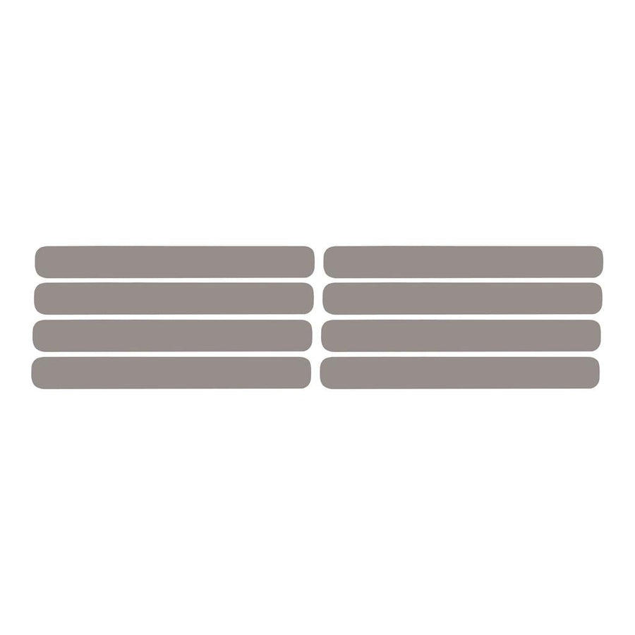 1991-1994 Corvette C4 Side Vent Louver Decals - 8 Pieces Gloss Silver