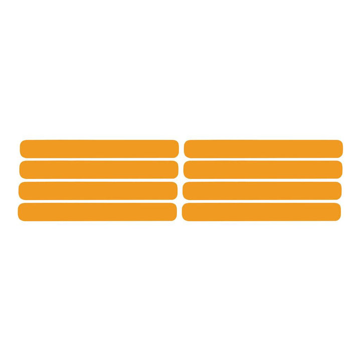 1991-1994 Corvette C4 Side Vent Louver Decals - 8 Pieces Gloss Orange