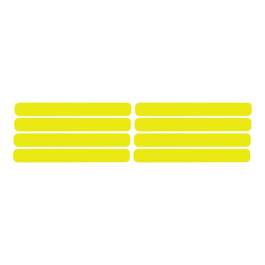 1991-1994 Corvette C4 Side Vent Louver Decals - 8 Pieces Gloss Yellow