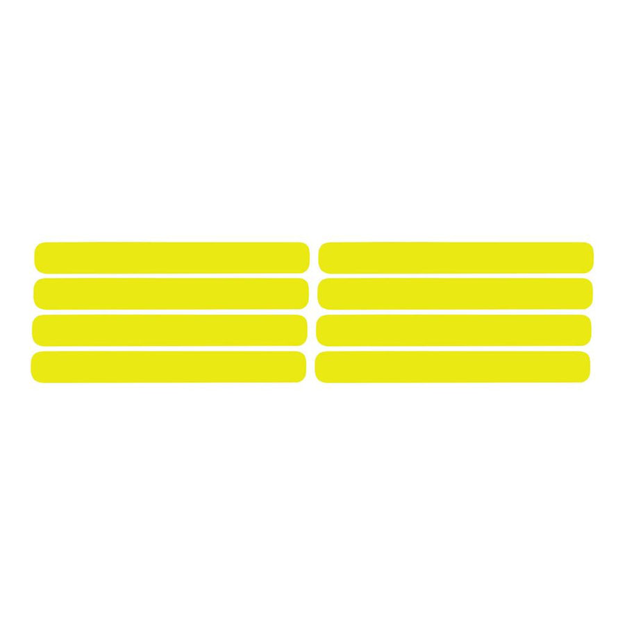 1991-1994 Corvette C4 Side Vent Louver Decals - 8 Pieces Gloss Yellow