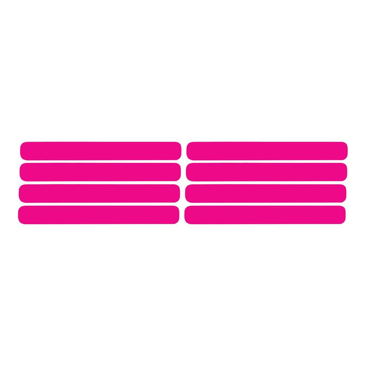 1991-1994 Corvette C4 Side Vent Louver Decals - 8 Pieces Gloss Pink