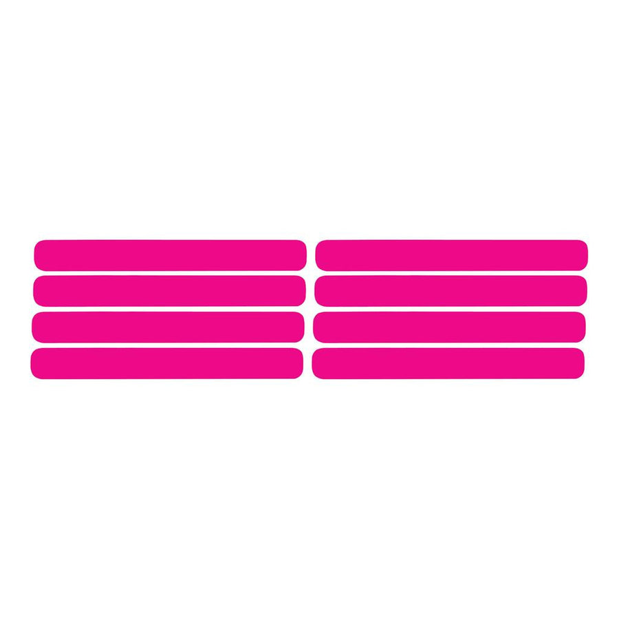 1991-1994 Corvette C4 Side Vent Louver Decals - 8 Pieces Gloss Pink