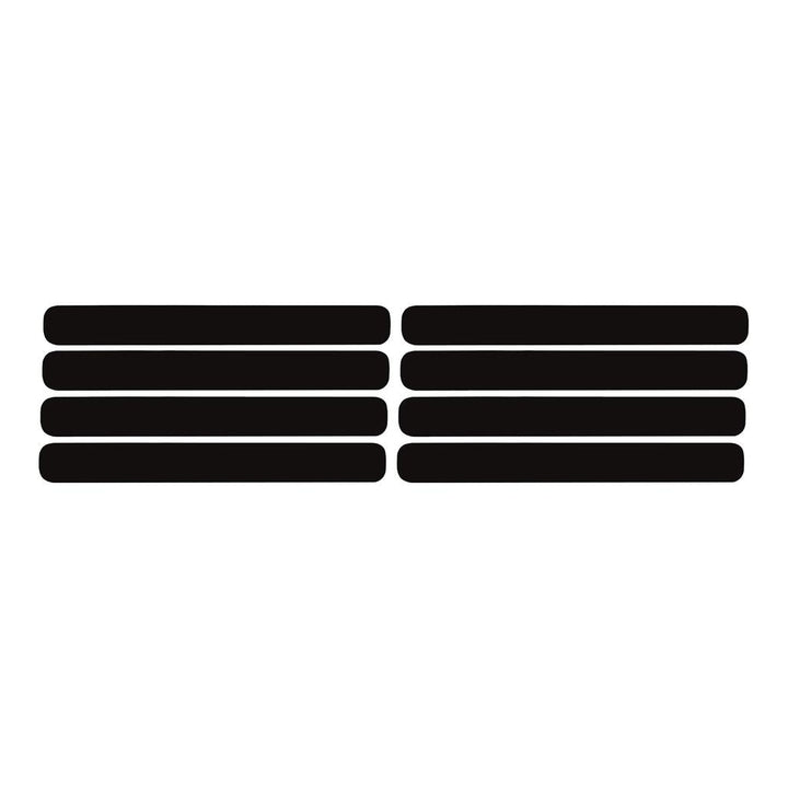 1991-1994 Corvette C4 Side Vent Louver Decals - 8 Pieces Matte Black
