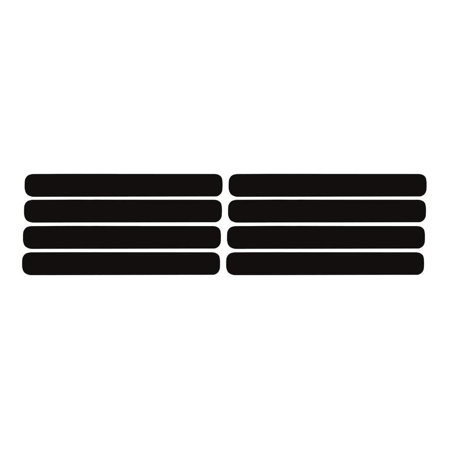 1991-1994 Corvette C4 Side Vent Louver Decals - 8 Pieces Matte Black