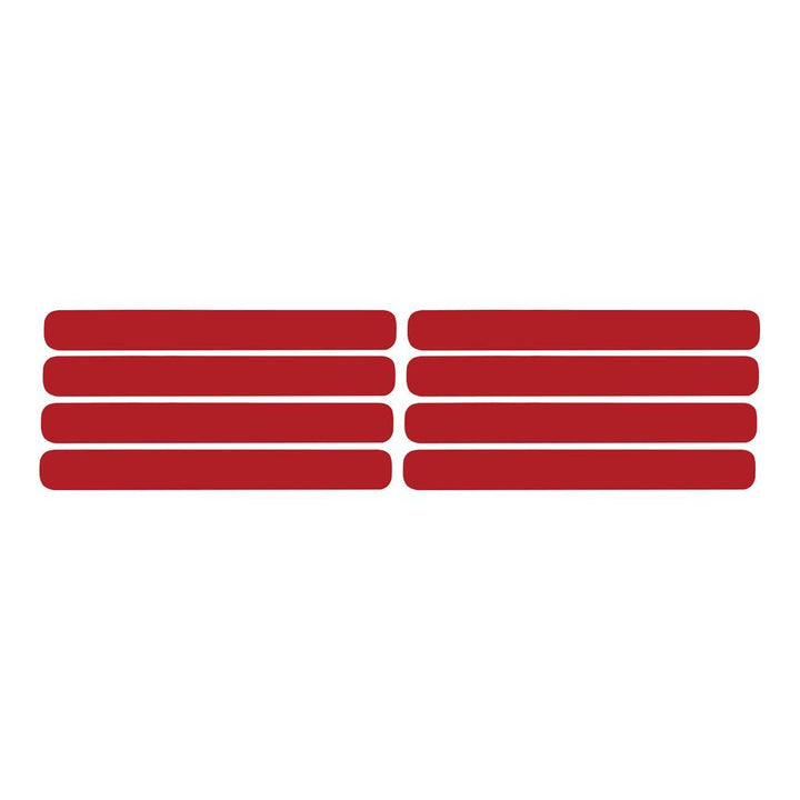 1991-1994 Corvette C4 Side Vent Louver Decals - 8 Pieces Matte Red