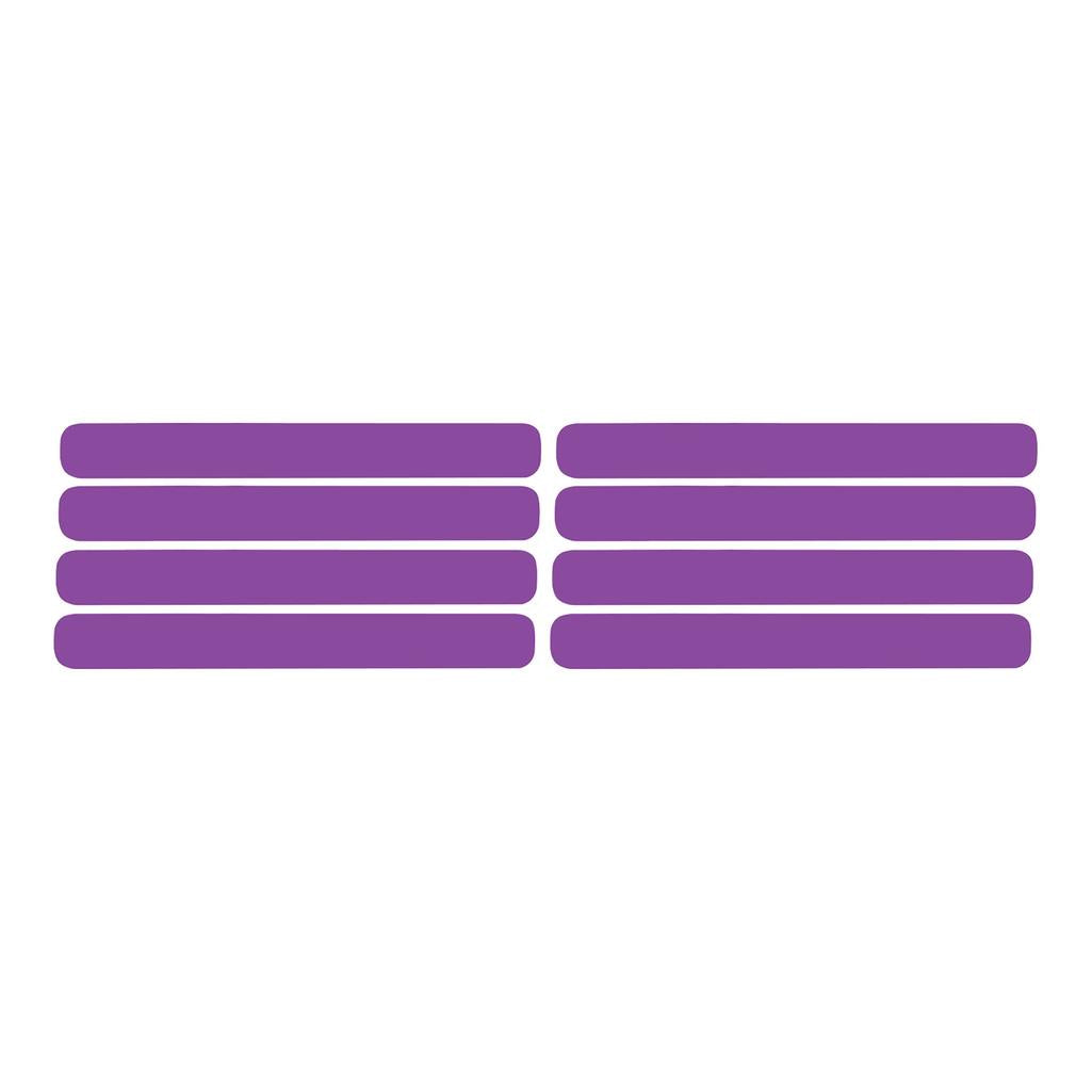 1991-1994 Corvette C4 Side Vent Louver Decals - 8 Pieces Matte Purple