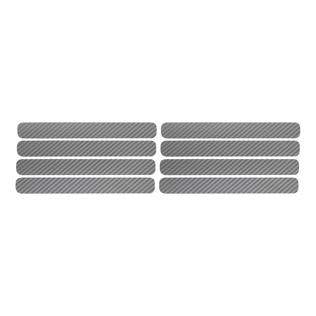 1991-1994 Corvette C4 Side Vent Louver Decals - 8 Pieces Silver Carbon Fiber