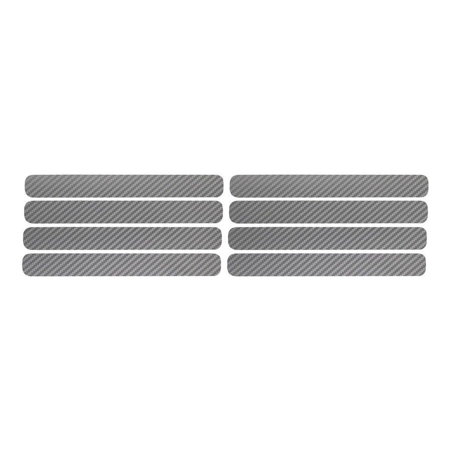1991-1994 Corvette C4 Side Vent Louver Decals - 8 Pieces Silver Carbon Fiber
