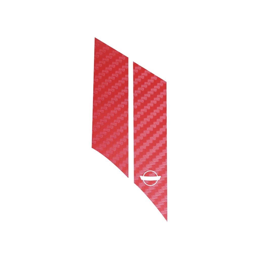 G.S. Hash Marks - Driver Side - Red Carbon Fiber