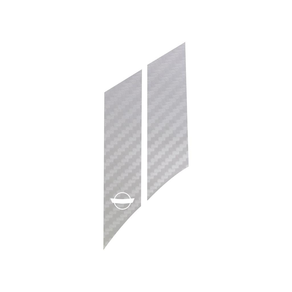 G.S. Hash Marks - Passenger Side - White Carbon Fiber