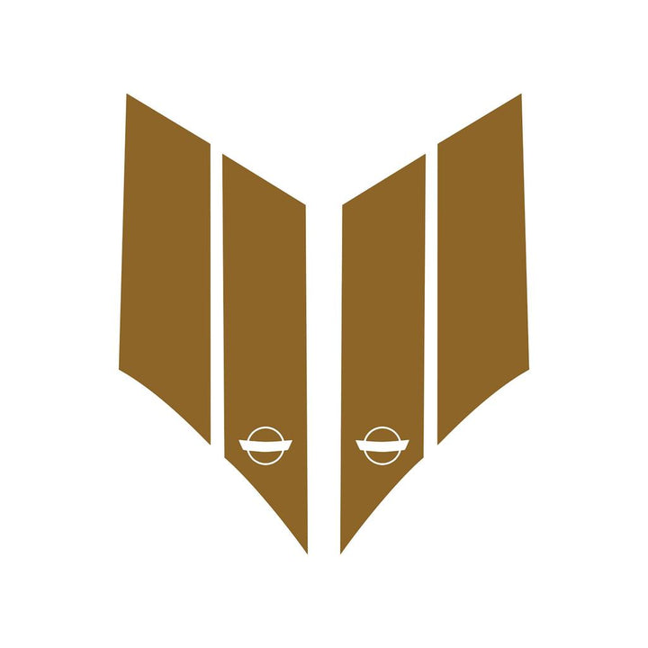 G.S. Hash Marks - Both Sides (Pair) - Matte Gold