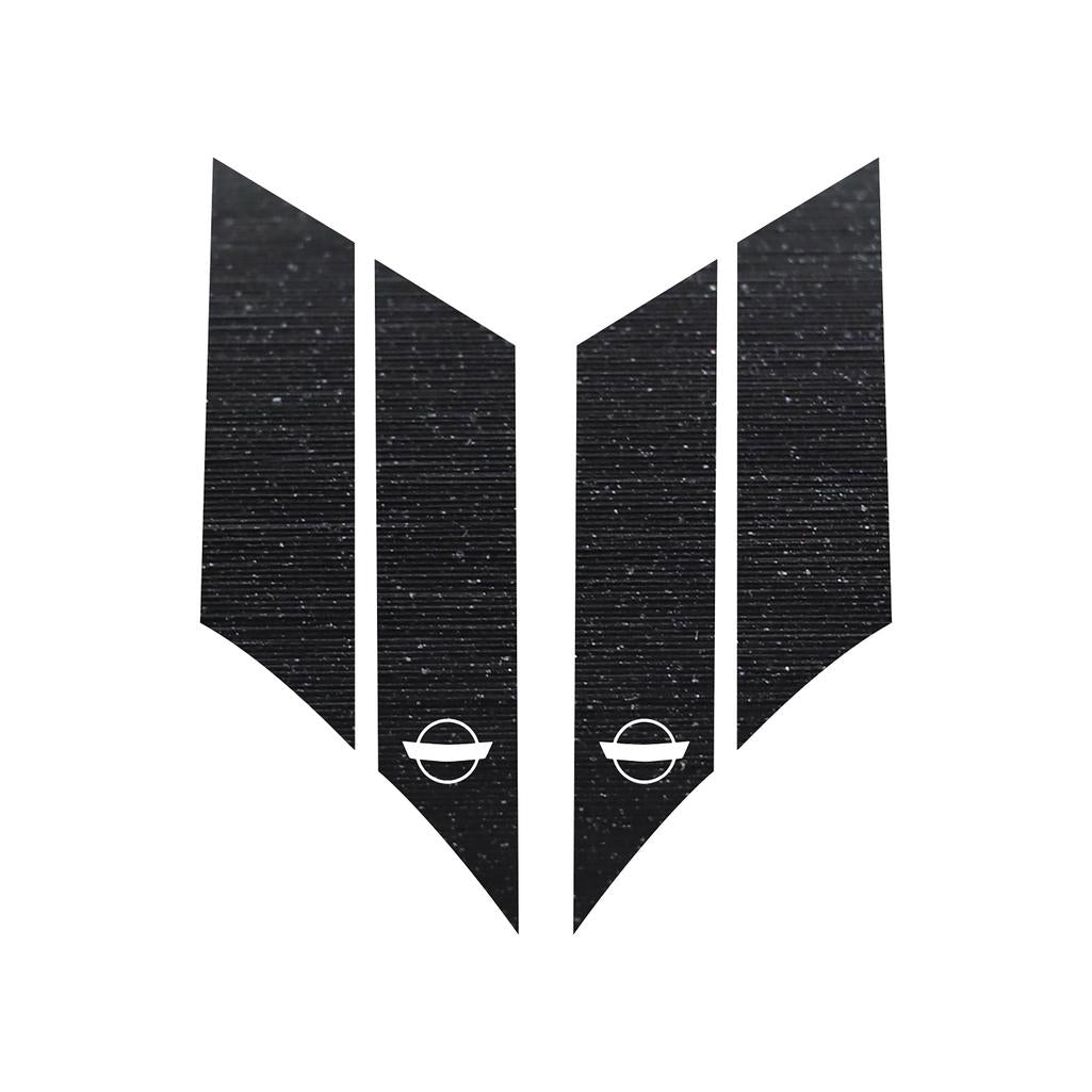 G.S. Hash Marks - Both Sides (Pair) - Black Brushed Steel