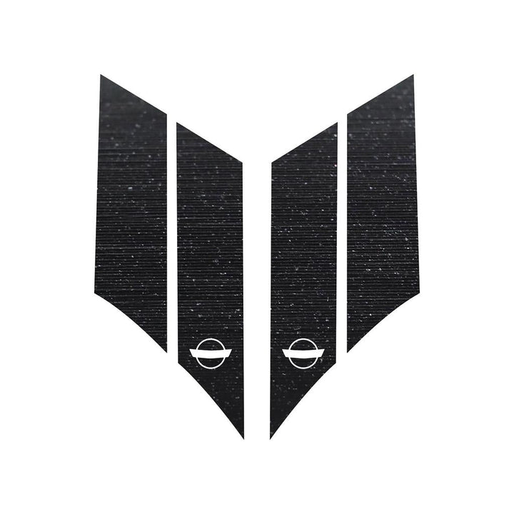 G.S. Hash Marks - Both Sides (Pair) - Black Brushed Steel
