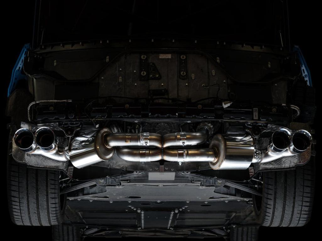 AWE Tuning Touring Edition Exhaust for Chevrolet Corvette C8 with Quad Chrome Silver Tips