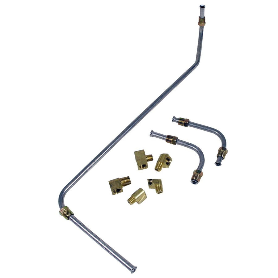 1956-1958 Corvette C1 Gas Line, Pump To Carburetors 2X4