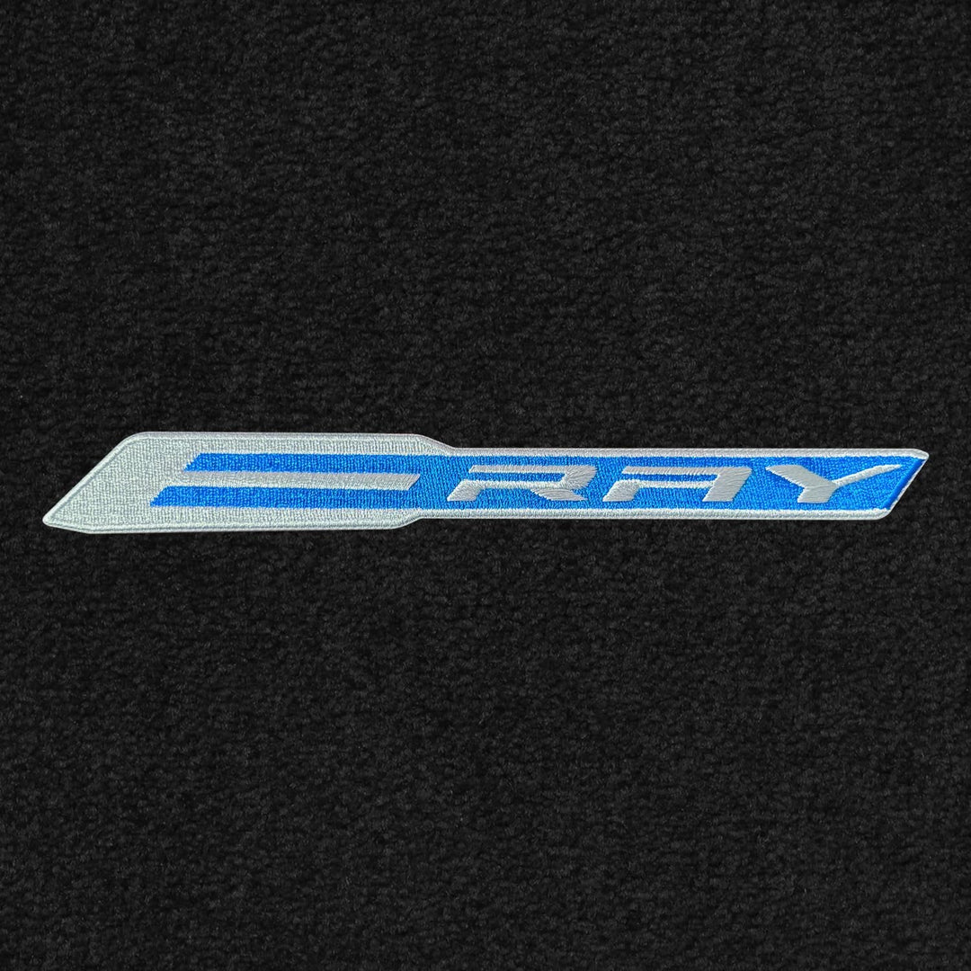 C8 E-Ray Corvette Rear Cargo Mat - Lloyds Mats with E-Ray Logo : Coupe