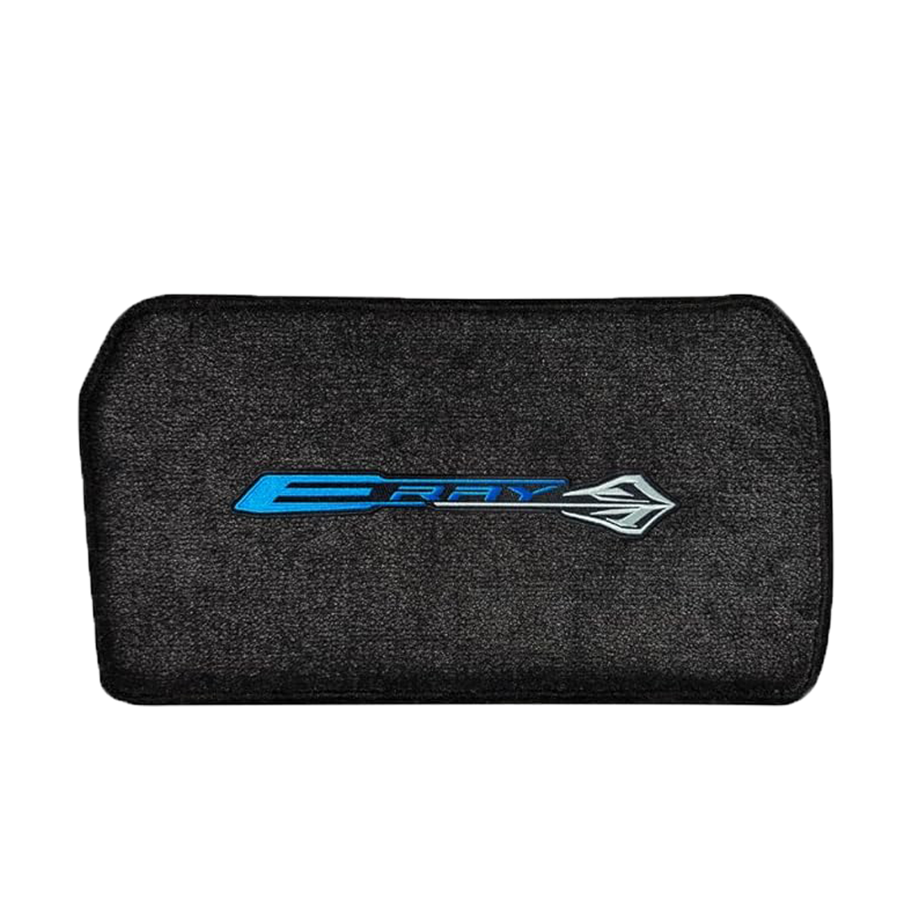 C8 E-Ray Corvette Front Cargo Mat - Lloyds Mats with E-Ray Logo & Stingray Combo