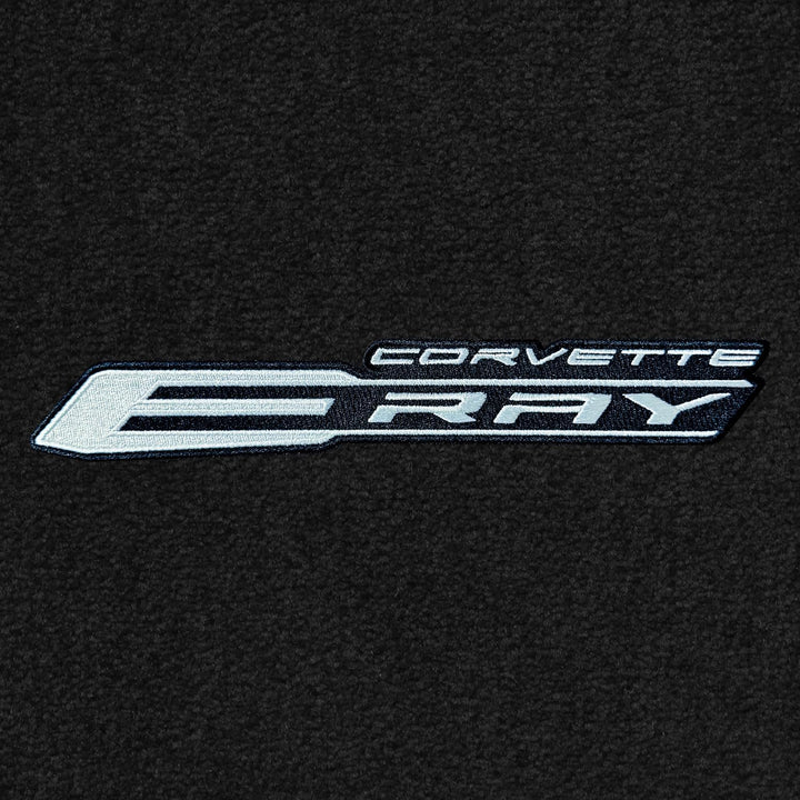 C8 E-Ray Corvette Rear Cargo Mat - Lloyds Mats with C8 Script & E-Ray Logo Combo : Coupe