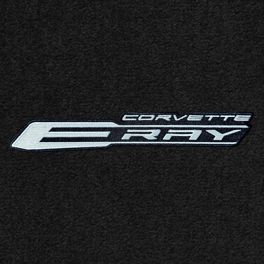 C8 E-Ray Corvette Rear Cargo Mat - Lloyds Mats with C8 Script & E-Ray Logo Combo : Convertible