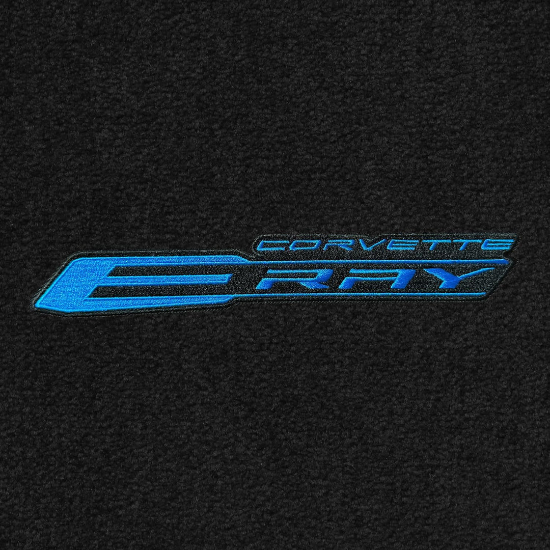 C8 E-Ray Corvette Front Cargo Mat - Lloyds Mats with C8 Script & E-Ray Logo Combo