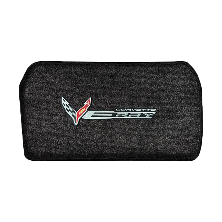 C8 E-Ray Corvette Front Cargo Mat - Lloyds Mats : Flags W/ C8 Script & E-Ray Logo Combo