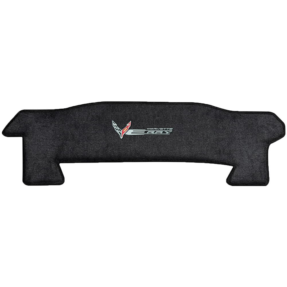 C8 E-Ray Corvette Rear Cargo Mat - Lloyds Mats : Flags W/ C8 Script & E-Ray Logo Combo : Convertible