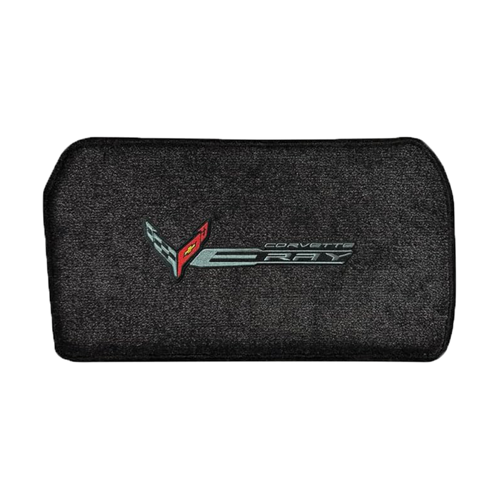 C8 E-Ray Corvette Front Cargo Mat - Lloyds Mats : Flags W/ C8 Script & E-Ray Logo Combo