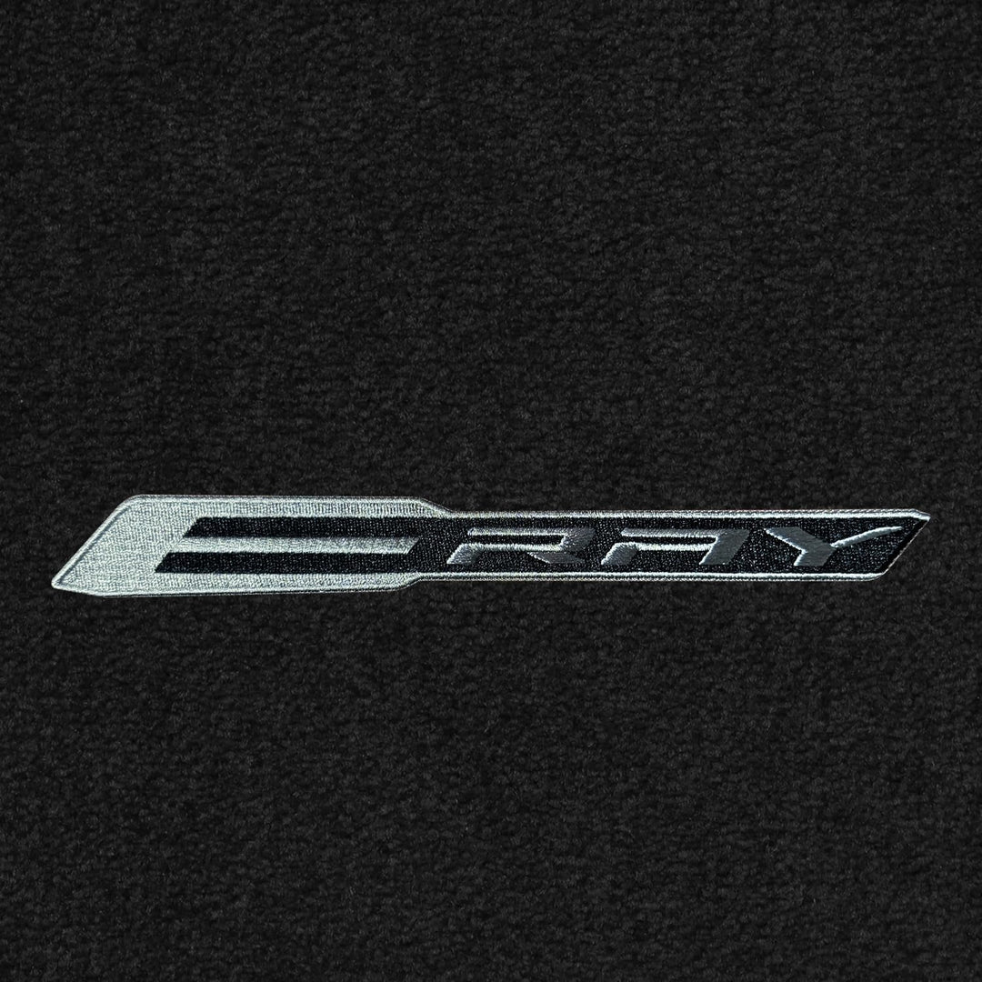 C8 E-Ray Corvette Floor Mats - Lloyds Mats with E-Ray Logo