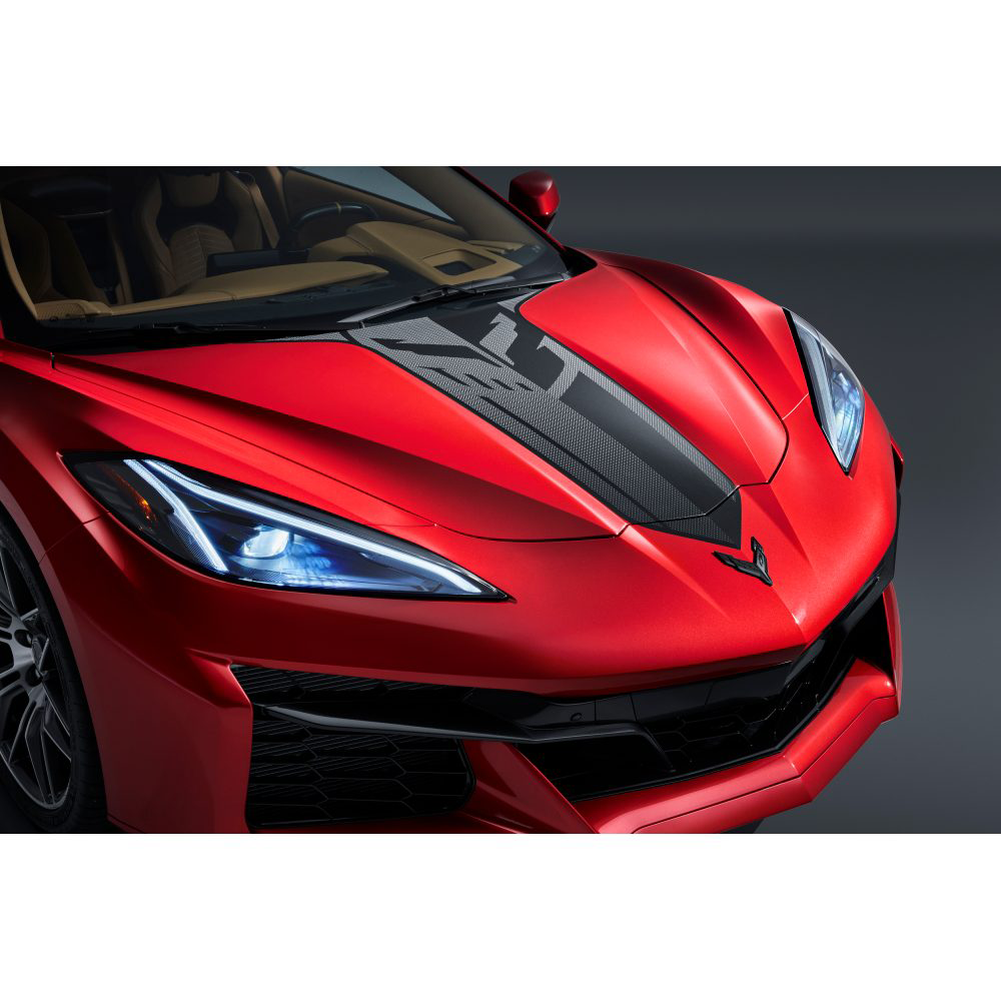 Corvette Genuine GM Jake Hood Decal - Carbon Flash : C8 Stingray, Z51, Z06, E-Ray