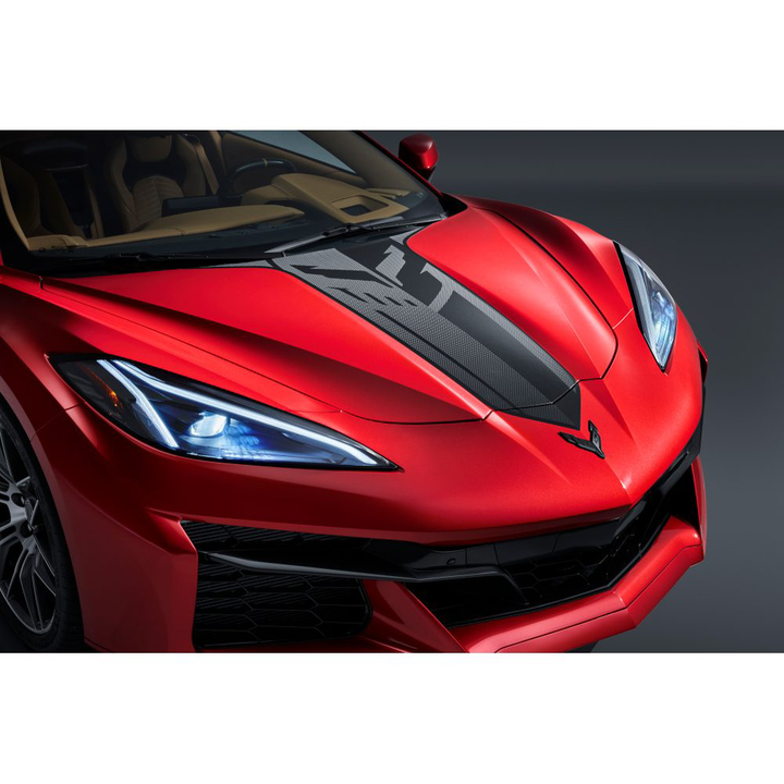 Corvette Genuine GM Jake Hood Decal - Carbon Flash : C8 Stingray, Z51, Z06, E-Ray
