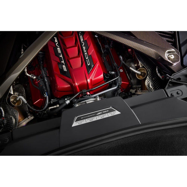 C8 Corvette Engine Specification Plaque : Stingray Z51--2020-2025