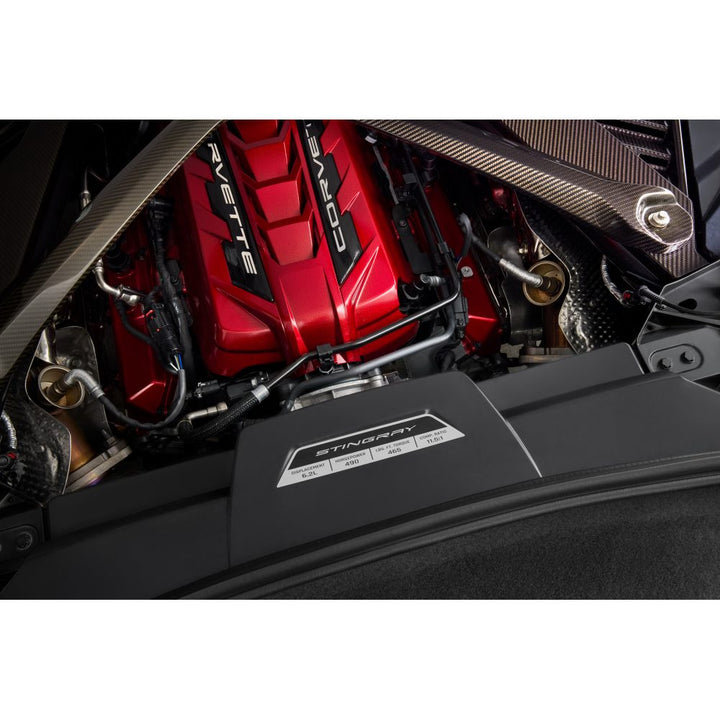 C8 Corvette Engine Specification Plaque - Stingray--2020-2025