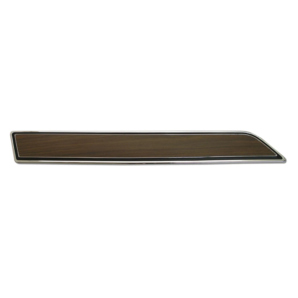 1970-1976 Corvette C3 Door Panel Insert Plate W/Walnut Insert - Left Hand