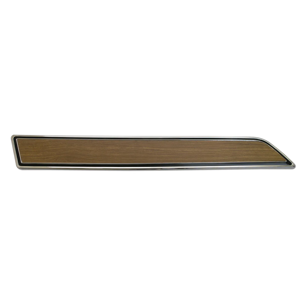 1976 Corvette C3 Door Panel Insert Plate W/Teak Insert - Left Hand