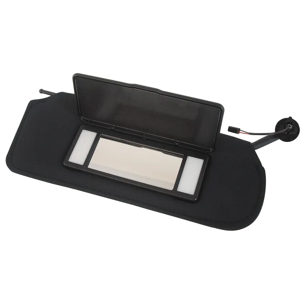 1997-2004 Corvette C5 Replacement Sun Visor Set W/ Led Lit Mirrors - Black (C5 & Z06)