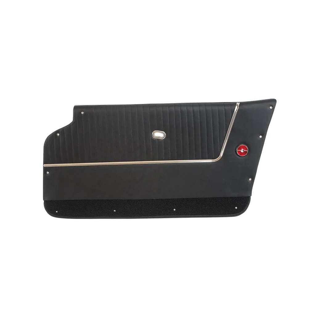 C2 1963-1964 Corvette Door Panels Leather W/Carpet - Coupe - W/Trim