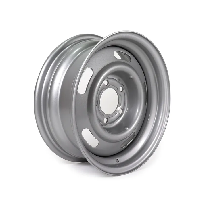C2 1963-1967 Corvette Rally Wheel 15 X 6 Silver Powder Coat