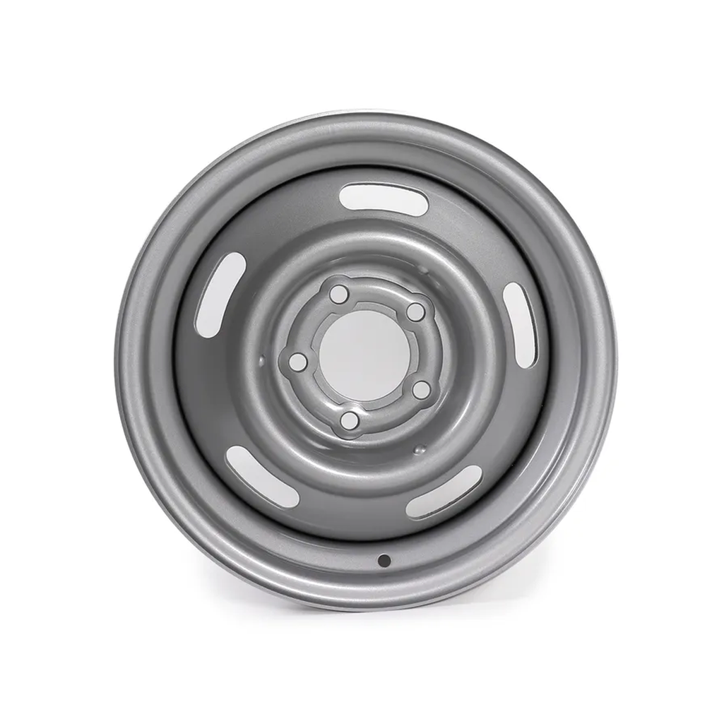 1963-1967 C2 Corvette Rally Wheel 15 X 6 Silver Powder Coat: 1963-1967