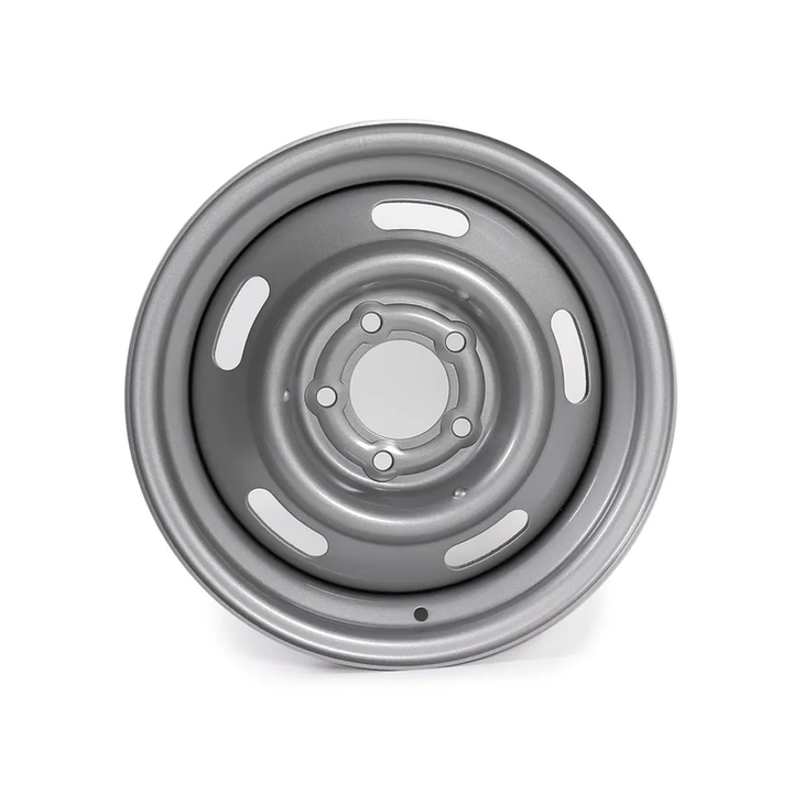 1963-1967 C2 Corvette Rally Wheel 15 X 6 Silver Powder Coat: 1963-1967