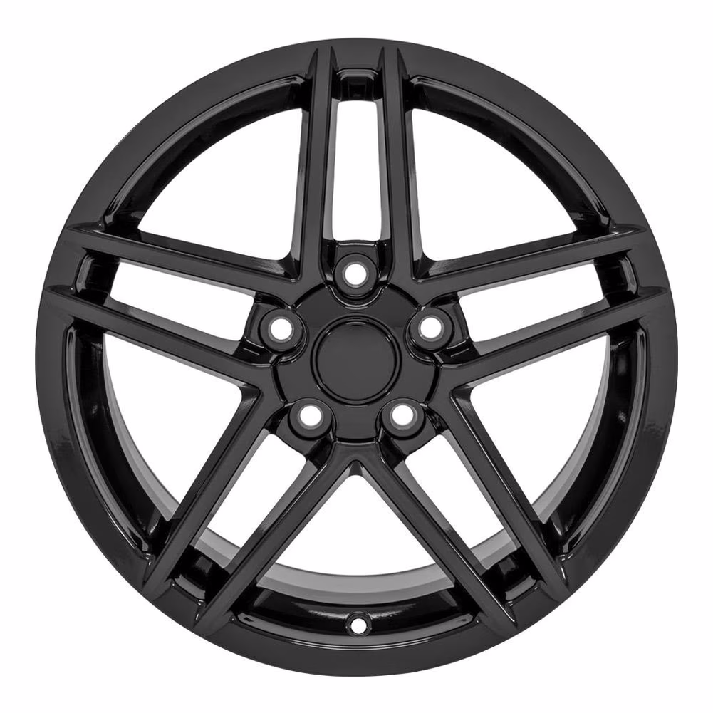 C6 Corvette Z06 Style Reproduction Wheels : Gloss Black