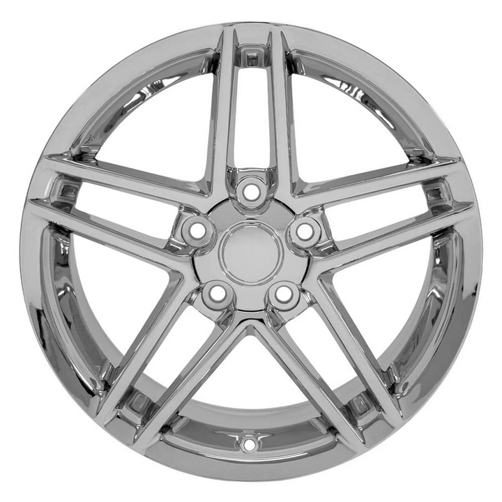 C6 Corvette Z06 Style Reproduction Wheels : Chrome 18x8.5 / 19x10 C5, C5/Z06