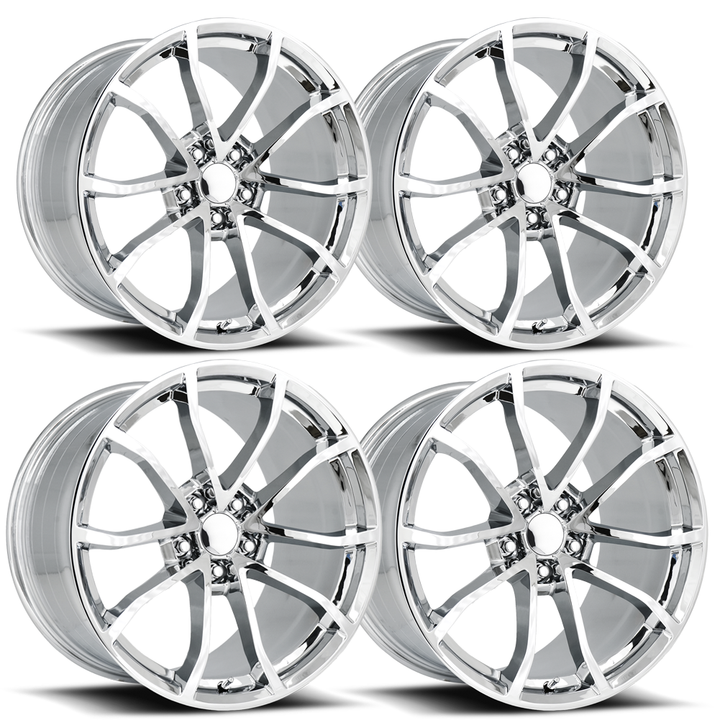 Corvette Centennial Cup Style Flow Formed Reproduction Wheels (Set) -  Chrome