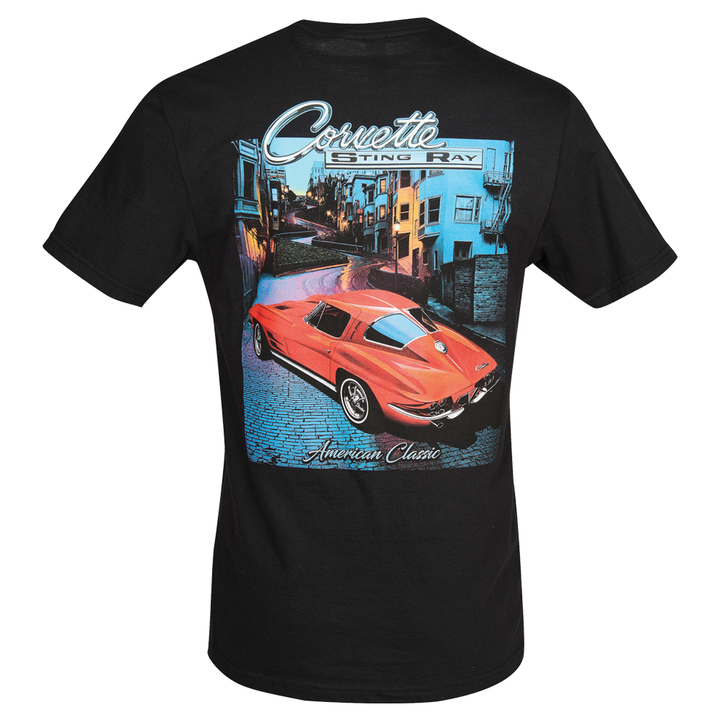 C2 Corvette American Classic T-shirt - 1963 Split Window : Black