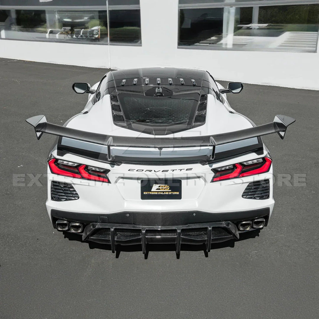 C8 Corvette Rear Bumper Diffuser Quad Exit - 2020-2025 Stingray, Z51 ...
