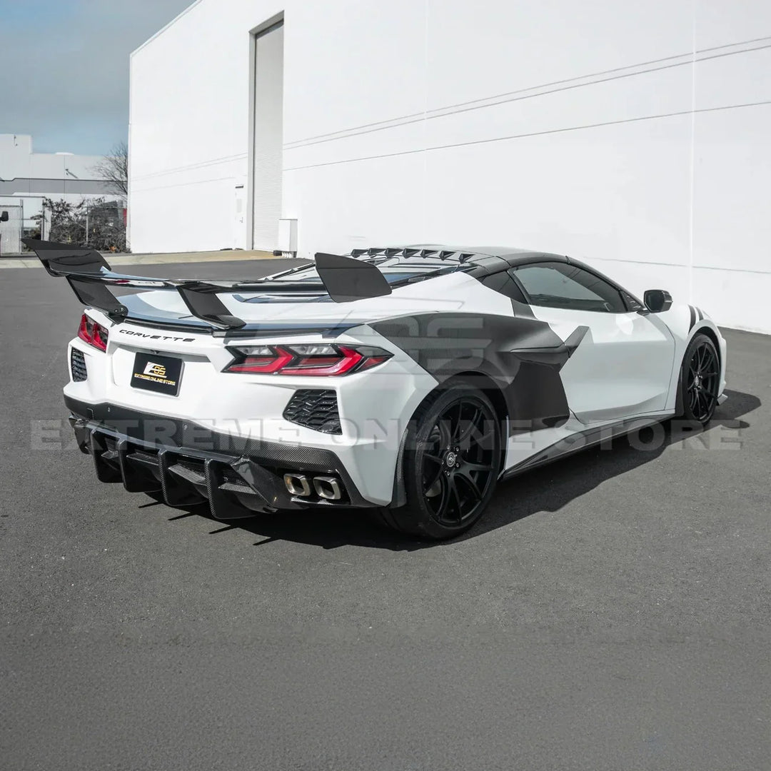 C8 Corvette Rear Bumper Diffuser Quad Exit - 2020-2025 Stingray, Z51