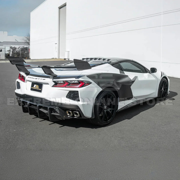 C8 Corvette Rear Bumper Diffuser Quad Exit - 2020-2025 Stingray, Z51